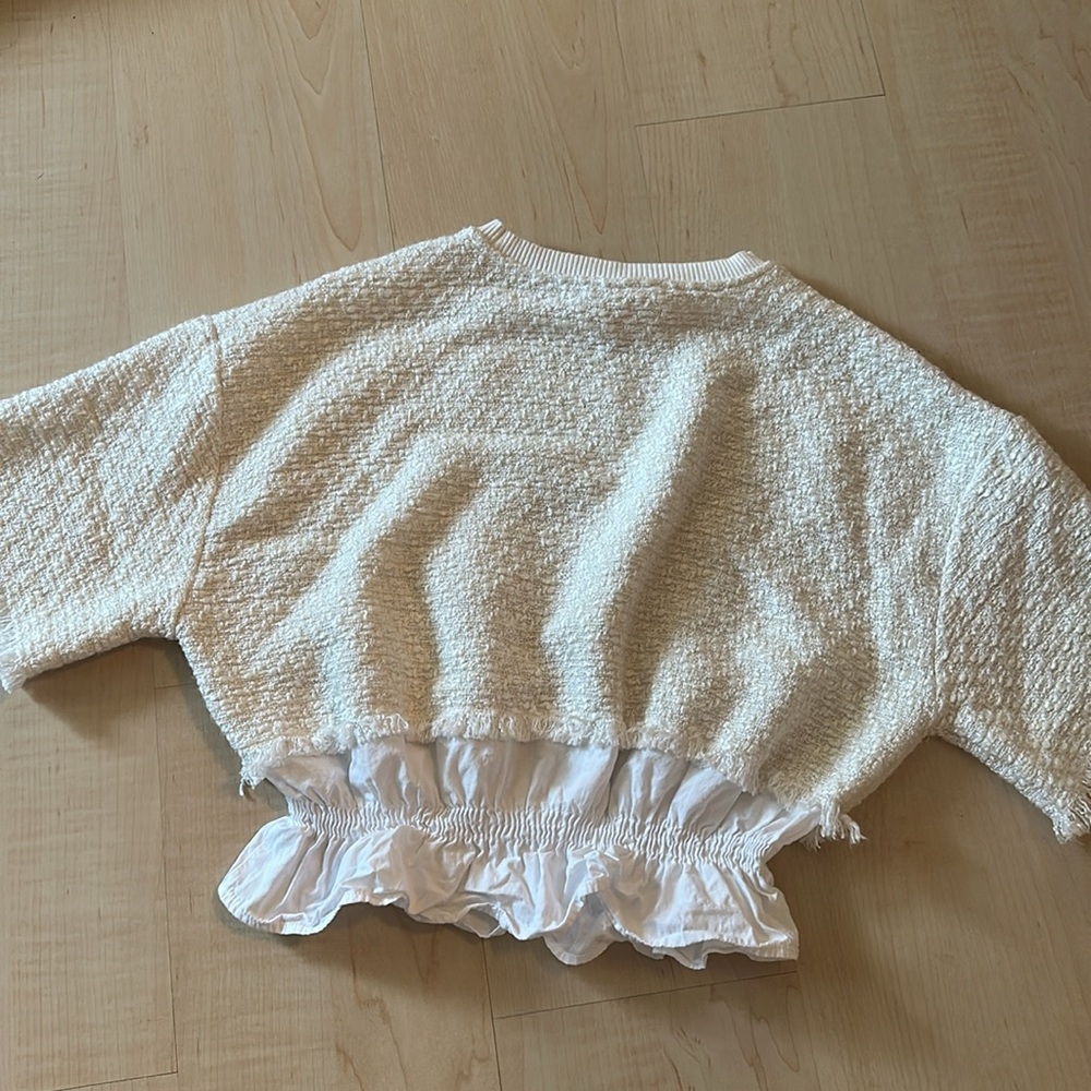 Maeve Tweed Ruffle Twofer Blouse - Picture 7 of 7